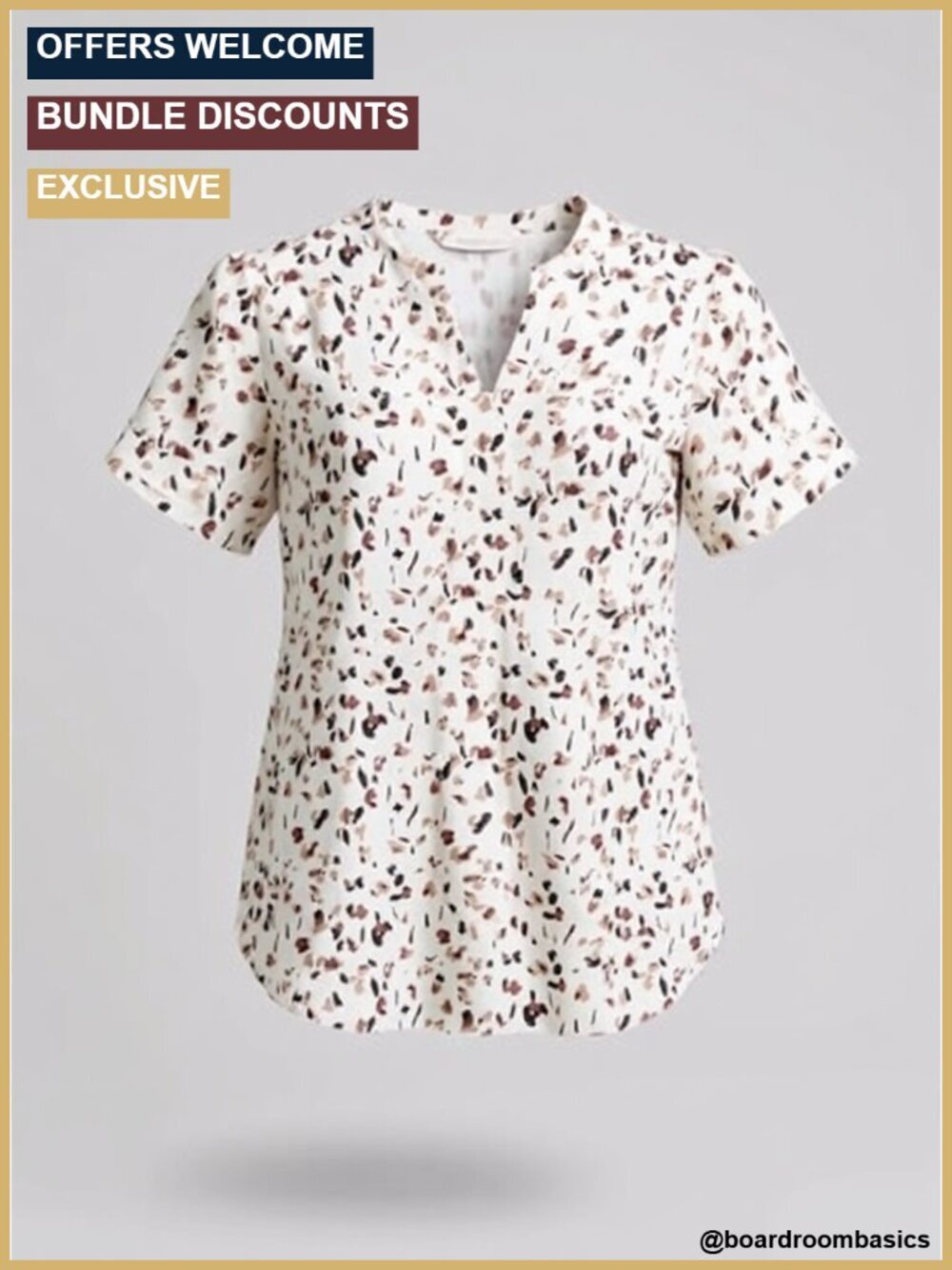Women's Dressy Casual Short Sleeve V Neck Blouse Business Summer Chiffon Top
